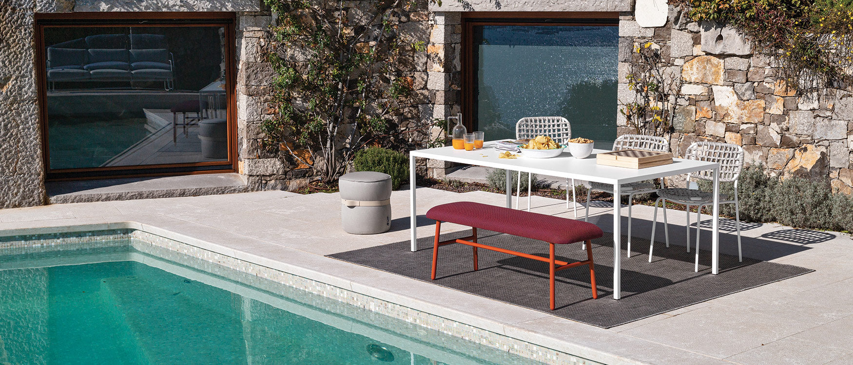 Connubia Furniture on a pool deck