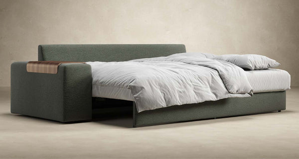 Vilander Sofa Bed With Excess Arms by Innovation, showing vilander sofa bed with excess arms in live shot.