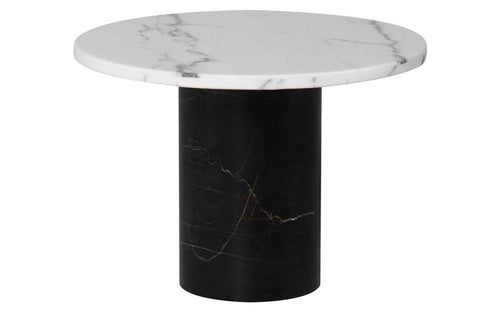 Ande Side Table by Nuevo, showing front view of ande side table.