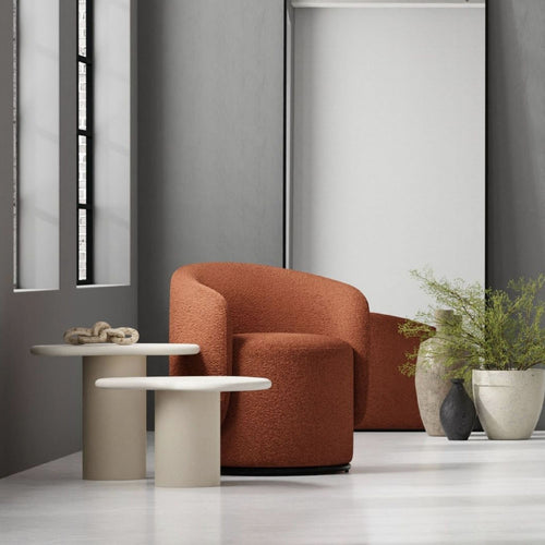 Biarritz Swivel Lounge Chair by Mobital, showing biarritz swivel lounge chair in live shot.