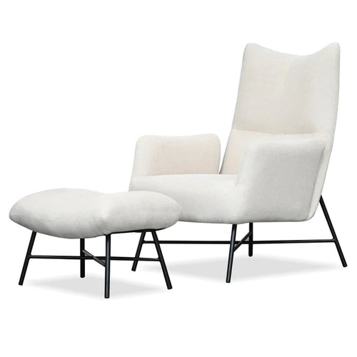 Caraway Lounge Chair by Mobital, showing caraway lounge chair with ottoman.