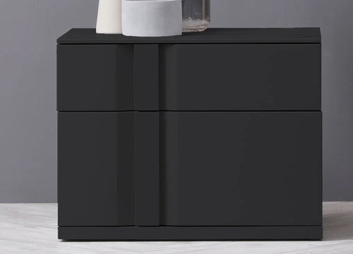 Carbon Night Table by Mobital, showing carbon night table in live shot.