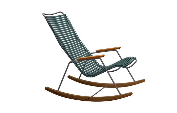 Click Rocking Chair by Houe - Pine Green Lamellas.