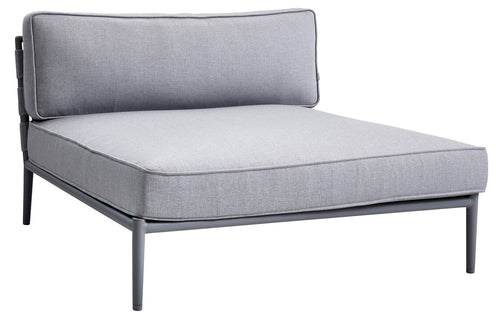 Conic Daybed Module by Cane-Line - Light Grey AirTouch Cushion Set.