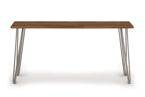 Essentials Sofa Table by Copeland Furniture, showing front view of essentials sofa table.