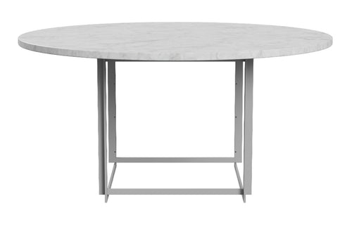 PK54 Table by Fritz Hansen - White Honed Marble.