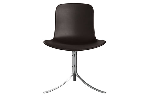 PK9 Chair by Fritz Hansen - Grace Dark Brown Leather.