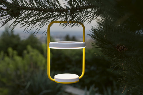 Ulli Lamp by Fermob, showing ulli lamp in live shot.