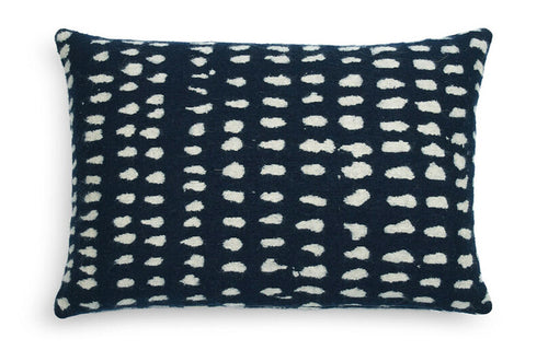 Dots Lumbar Cushion by Ethnicraft - Navy.