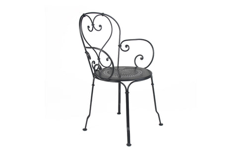 1900 Stacking Armchairby Fermob -  Liquorice (matte textured)