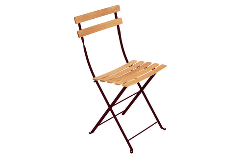 Bistro Natural Chair by Fermob - Black Cherry.