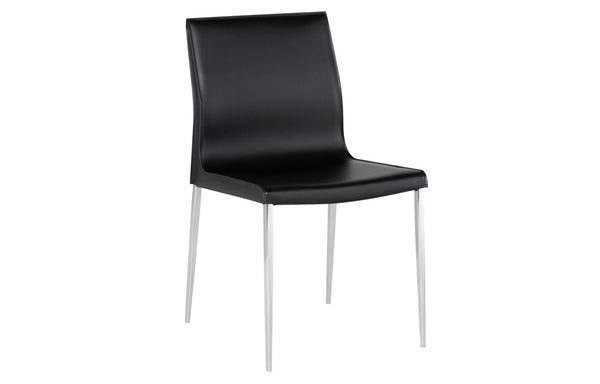 Colter Dining Chair by Nuevo - Black.