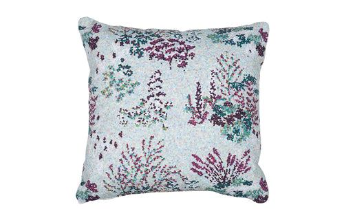 Bouquet Sauvage Pixels Outdoor Cushion by Fermob - Ice Mint.