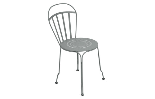Louvre Side Chair by Fermob - Lapilli Grey.