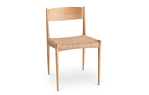 Pia Chair by DK3 - Natural Cordel, Oak
