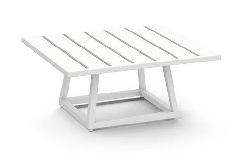Allux Square Coffee Table by Mamagreen - White Sand Aluminum.