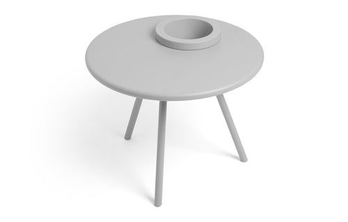 Bakkes Side Table & Planter by Fatboy - Light Grey.