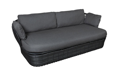 Basket 2-Seater Sofa by Cane-Line - Graphite Weave.