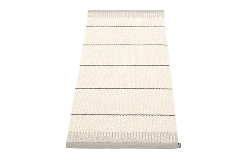 Belle Warm Grey Runner Rug by Pappelina - 2' x 4'