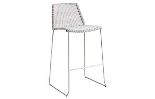 Breeze Stackable Bar Chair by Cane-Line - White Grey Fiber Weave *.