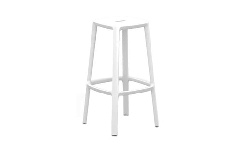 Cadrea Stool by Toou - White Base, No Upholstery.