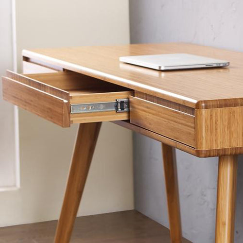 Currant Writing Desk by Greenington, showing closeup view of currant writing desk in live shot.