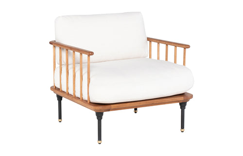 Distrikt Occasional Chair by Nuevo - Hard Fumed Oak Frame/Nuance Fabric.