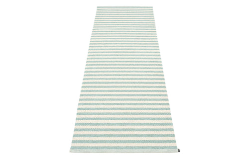 Duo Pale Turquoise & Vanilla Rug by Pappelina.