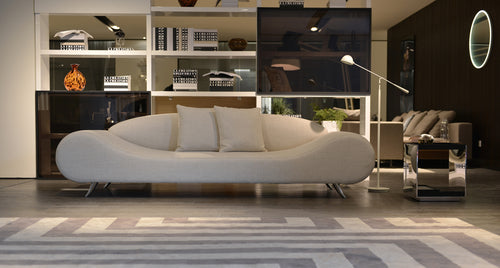 Harmony Sofa by SohoConcept, showing front view of sofa in live shot.
