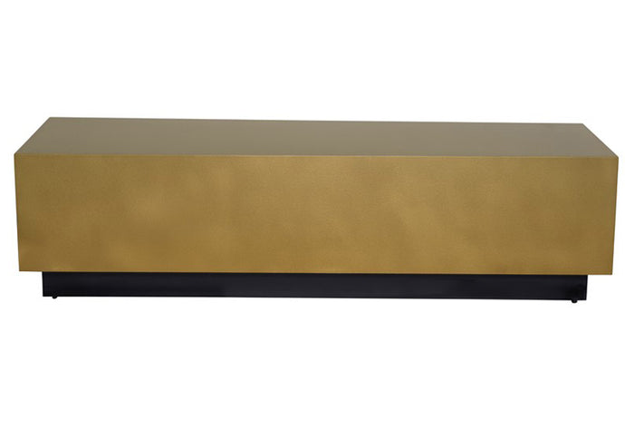 Asher Coffee Table by Nuevo, showing front view of asher coffee table.