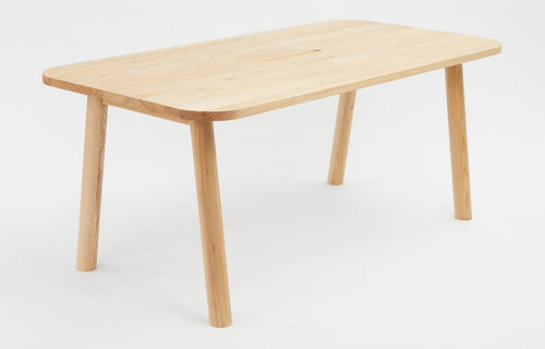 LAX Milk Dining Table by MASHstudios - Solid Ash Wood.