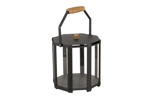 Lightlux Lantern with Teak Handle by Cane-Line - Extra Small/Aluminum.