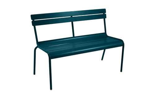 Luxembourg 2 Seater Bench by Fermob - Acapulco Blue (matte textured)