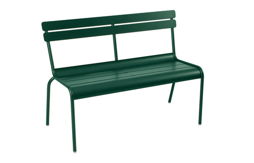 Luxembourg 2 Seater Bench by Fermob - Cedar Green (matte textured)
