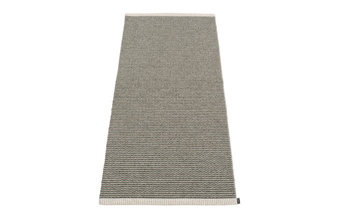 Mono Warm Grey & Charcoal Rug by Pappelina - 2' x 5'