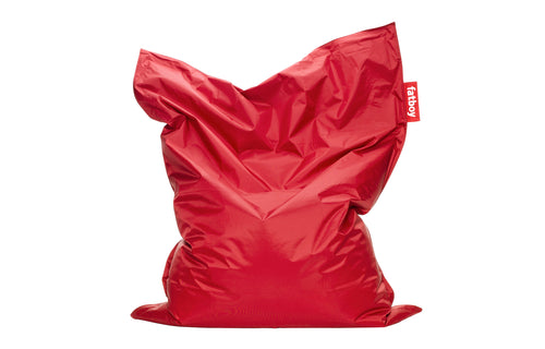 Original Slim Bean Bag by Fatboy - Red Nylon Fabric.