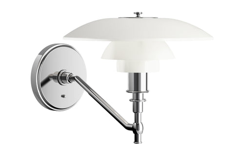 PH 3/2 Wall Lamp by Louis Poulsen - High Lustre Chrome Plated.