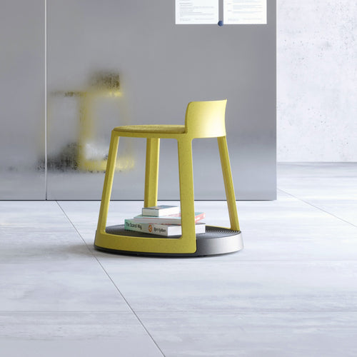 Revo Low Stool by Toou, showing revo low stool in live shot.