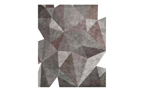Secinaro SO90 Rug by Second Studio - Taupe & Faded Gold.