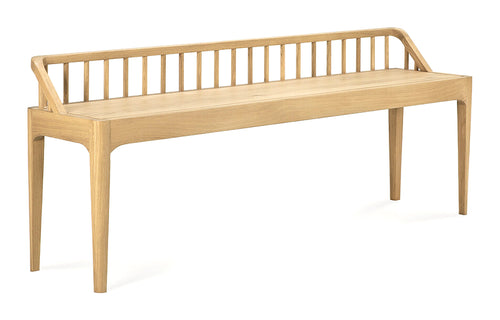 Spindle Bench by Ethnicraft - Oak Wood.
