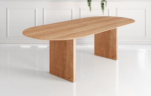 Ten Oval Dining Table by DK3 - Wild Oak