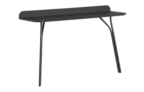 Tree Console Table by Woud - Low, Black Charcoal Laminate Top.