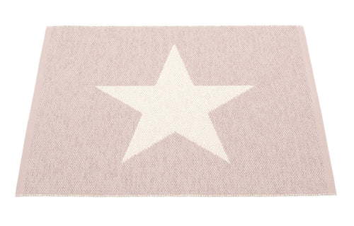 Viggo Small One Pale Rose & Vanilla Rug by Pappelina.