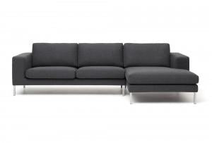 Black Leather Sectional Sofa