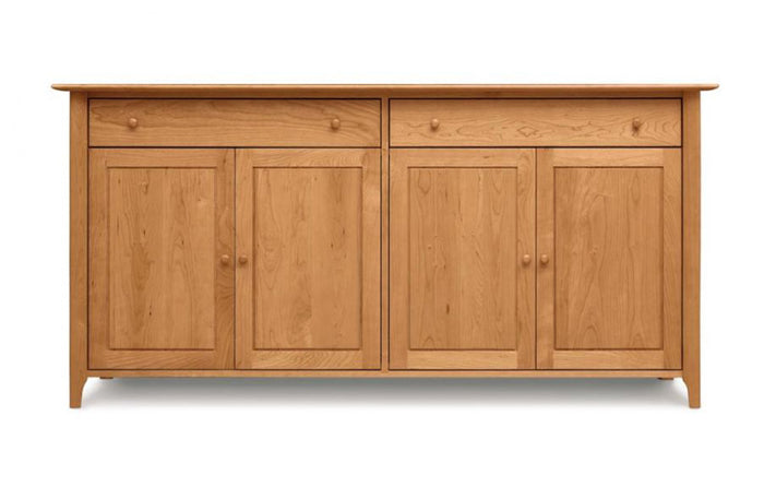 Sarah Buffet by Copeland Furniture - 2 Drawers Over 4 Door Buffet, Natural Cherry.