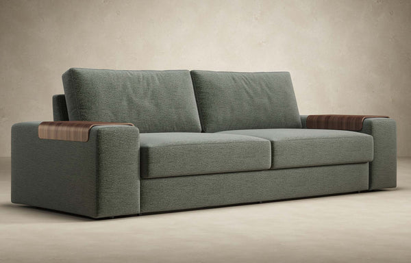Vilander Sofa Bed With Excess Arms by Innovation - 281 Avella Pine Green (Stocked).