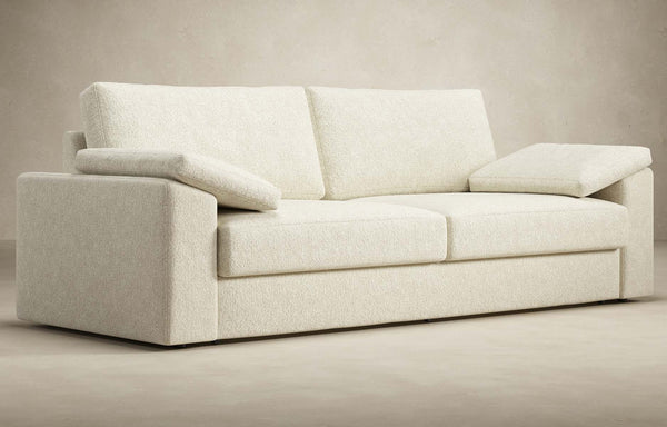Vilander Sofa Bed With Cushion Arms by Innovation - 357 Taura Off White (stocked).