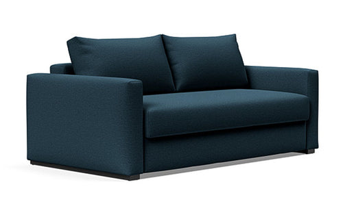 Cosial Queen Size Sofa Bed by Innovation - 580 Argus Navy Blue (stocked).