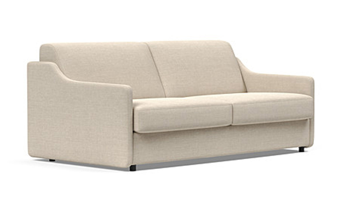 Carnell Sofa Bed With Slope Arms by Innovation - 586 Phobos Latte.