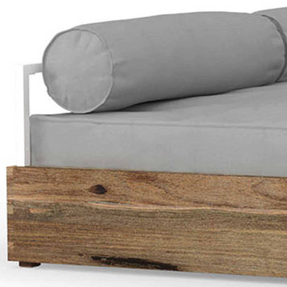 Aiko Daybed without Canopy by Mamagreen, showing closeup view of aiko daybed without canopy.